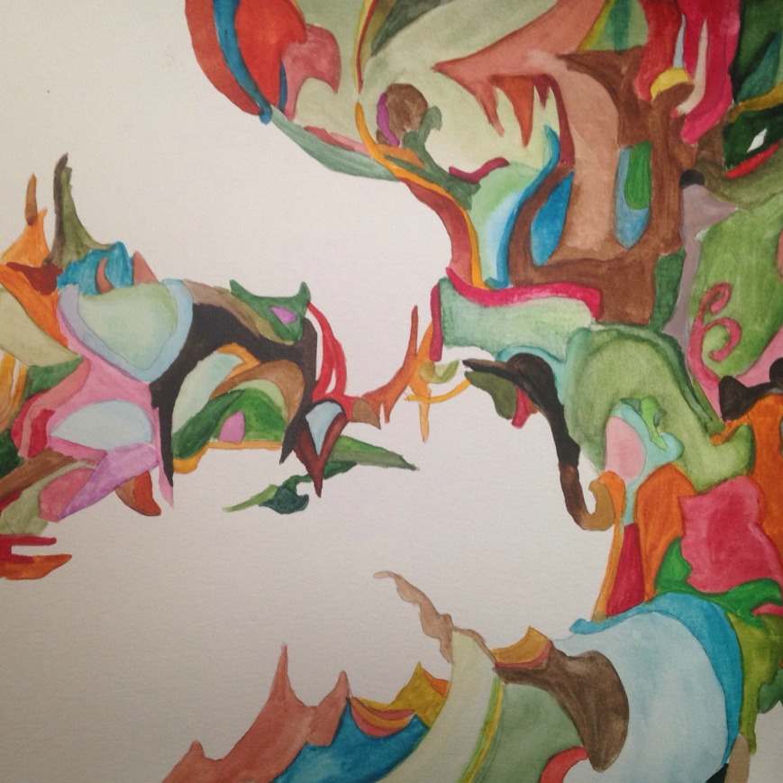 Metaphorical Music: A Nujabes album cover, Watercolor, 2015